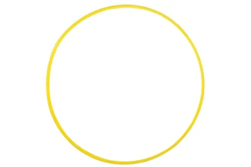 Yellow Everyday Plastic Hula Hoop - 610mm - Each