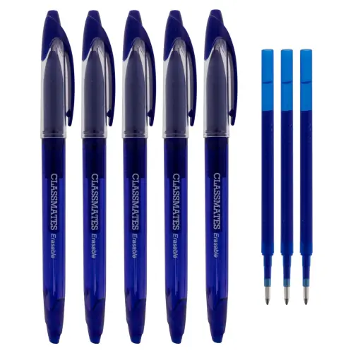 Blue Erasable Rollerball Pen - Pack of 12