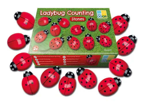 Yellow Door Ladybug Counting Set - 50mm - Pack of 22