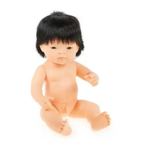 Miniland Multicultural Hard Bodied Dolls - Lei Oriental Boy Doll - 38cm - Each