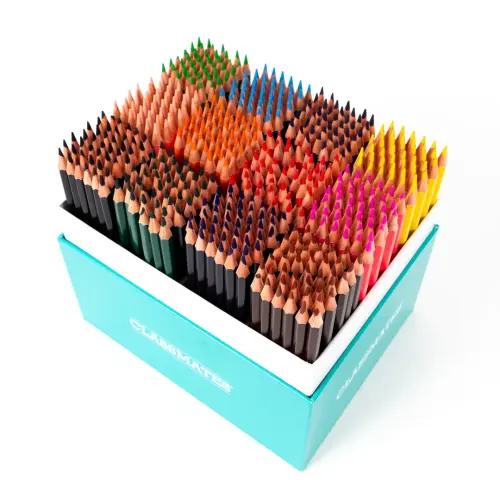Classmates Hexagonal Barrel Full Length Colouring Pencils - Assorted - Pack of 504
