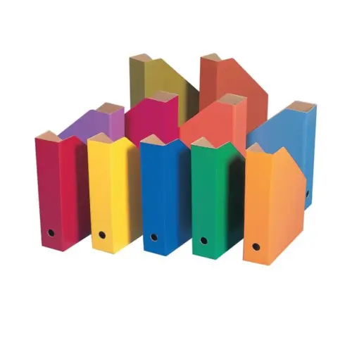 Profile Education Coloured Filing Boxes - Assembled Size 85 x 280 x 355mm - Assorted - Pack of 11