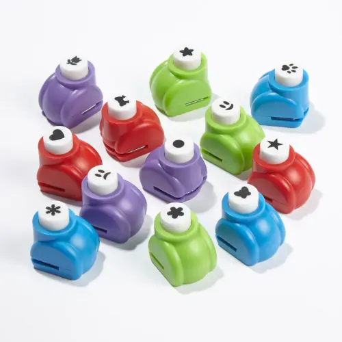 Craft Shape Cutter Hole Punch Set - Assorted - Pack of 12