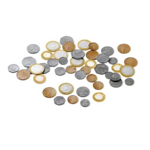 Learning Resources Class Role Play/Maths Learning Coin Set Approved by HM Treasury - Assorted - Pack of 700