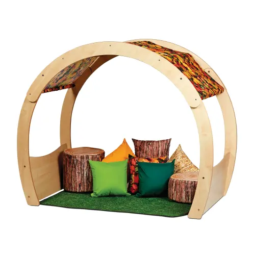 Millhouse Maple Melamine Cosy Cove + Autumn Accessory Set - PT966 - 1700 x 975 x 1380mm - Each
