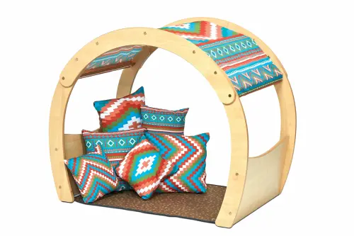 Millhouse Maple Melamine Small Cosy Cove + Aztec Accessory Set - PT1024 - 1110 x 775 x 945mmmm - Each