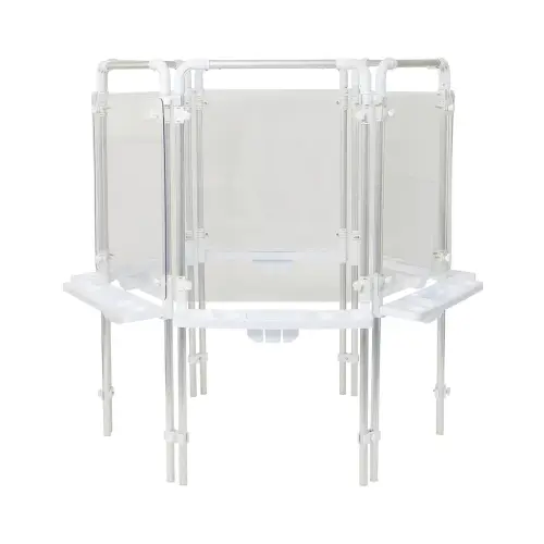 Six Sided Clear Perspex Board Classroom Easel - Each Board 600 x 600mm - Each