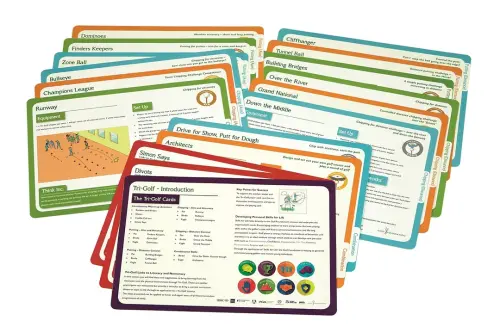 Tri-Golf Primary Age Golf Resource Activity Cards - Assorted - Pack of 17