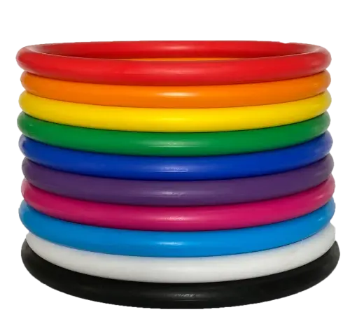 Spordas Activity Throwing/Tossing/Juggling Rings - 140mm Diameter - Assorted - Pack of 10