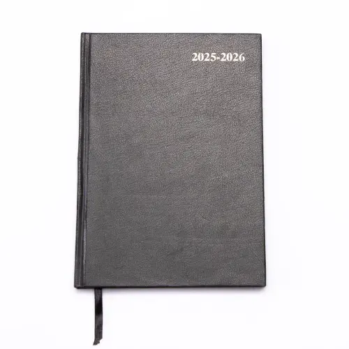 A5/210 x 148mm Black Cover Week to View Academic Diary - July 2026/July 2027 - Each