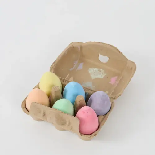 Solid Egg Chalks - Assorted - Pack of 6