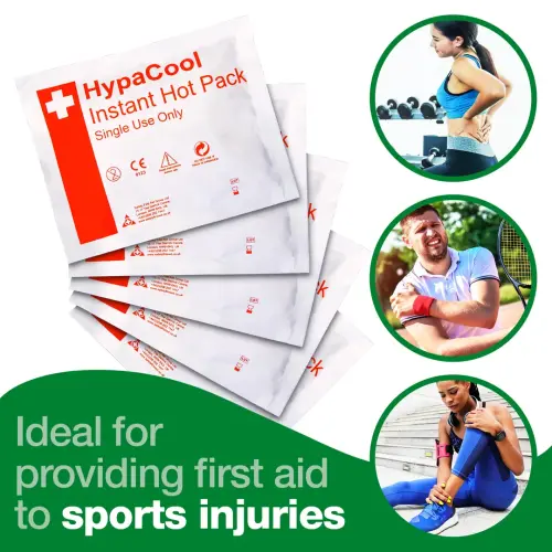 Hypa Cool Instant Hot Single Use Pack - 15 x 12cm - Pack of 24