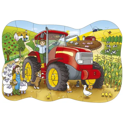 Big Tractor Chunky 25 Piece Jigsaw Puzzle - 62 x 41cm - Each