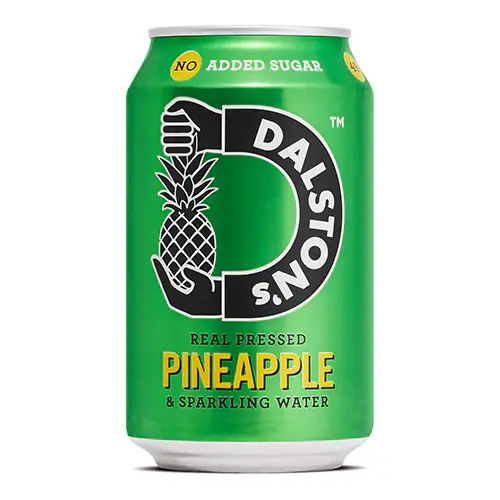 Dalston's Sparkling Pineapple Soda Can (B Corp) 330ml x 24