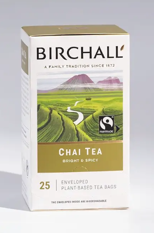 Birchall Chai Plant Based Envelope Tea Bags x 25