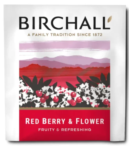 Birchall Red Berry & Flower Tea Plant Based Envelope Tea Bags x 250