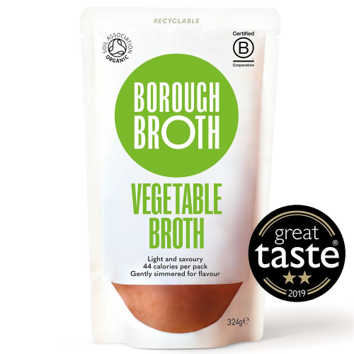 Borough Broth Organic Vegetable Broth (B Corp) 324g x 10