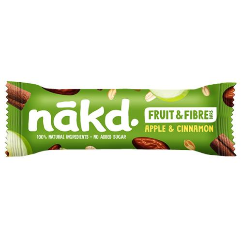 Nakd Apple & Cinnamon Fruit & Fibre Bar (Vagan) (GF) 44g x 16