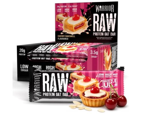 Warrior RAW Protein Bars Cherry Bakewell 75g x 12
