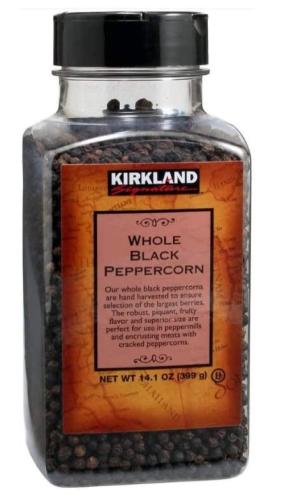 Kirkland Signature Whole Black Peppercorn 399g