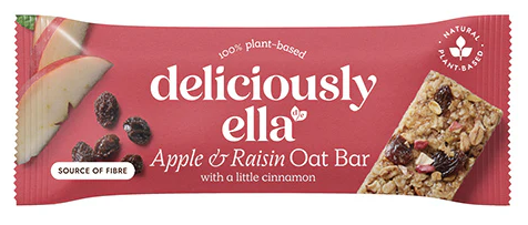 Deliciously Ella Apple Raisin & Cinnamon Oat Bar (GF) (Vegan) 50g x 16