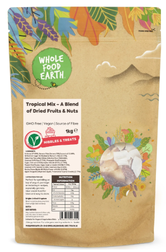 Wholefood Earth Tropical Mix Dried Fruits & Nuts (Vegan) (GF) 1kg