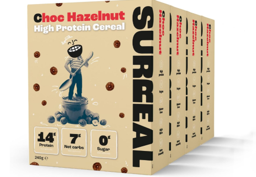 Surreal Choc Hazelnut High Protein Cereal (Vegan) (GF) 240g x 4