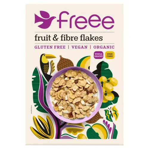 Freee Fruit & Fibre Gluten Free Flakes (GF) (Vegan) 375g x 1