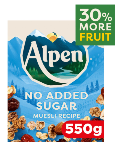 Alpen Muesli No Added Sugar 550g