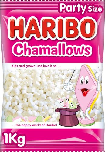 Haribo Chamallows Mini Marshmallows White (GF) 1kg bag x 1
