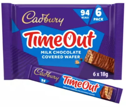 Cadbury Timeout Chocolate Bar 18g x 6