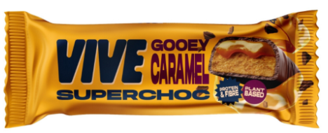 Vive Superchoc Gooey Caramel Chocolate Bar (Vegan) (GF) 40g x 12