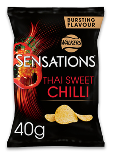 Walkers Sensations Thai Sweet Chilli Crisps Walkers  40g x32