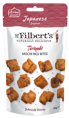 Mr Filberts Japanese Teriyaki Mochi Rice Bites 40g x 16