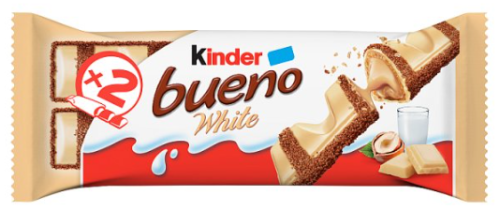 Kinder Bueno Whie Chocolate & Hazelnut Wafer Bar 39g x 30