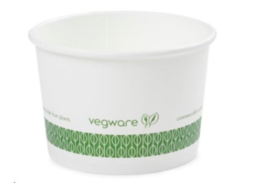 Compostable Food & Soup Cardboard Container 8oz x 1000