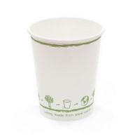 6oz Compostable Single Wall Paper Cup White x 1000 E15060