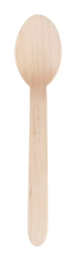 Compostable Wooden Dessert Spoon x 100