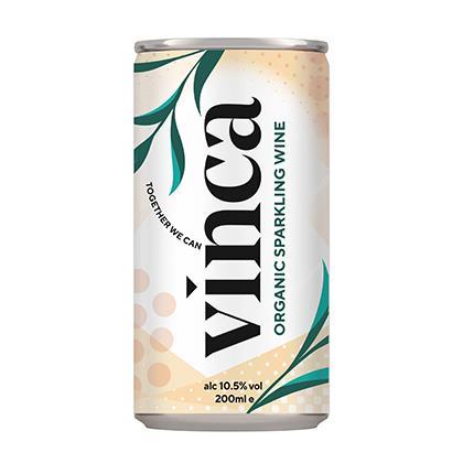 Vinca Organic Sparkling Wine in a can (Vegan) 187cl x 12