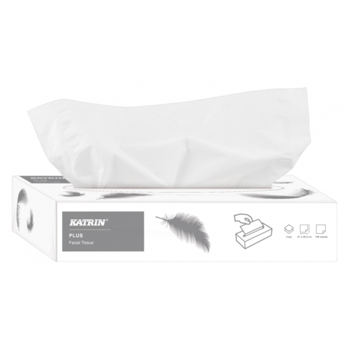 Katrin Plus Facial Tissues 2-Ply 100 Sheets (SINGLE BOX)