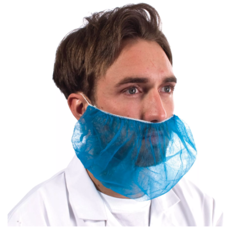 Non-Woven Beard Snoods Blue PK1000