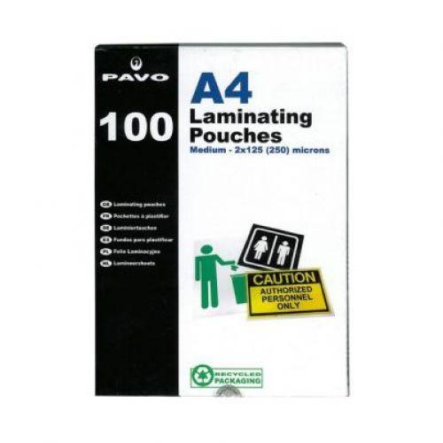 Laminating Pouches A4 Gloss - 250 Micron (Pack 100)