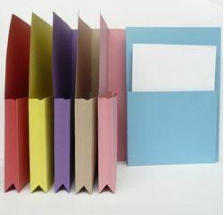 Single Upright Pocket Wallets 315gsm Foolscap Pk25 - BROWN