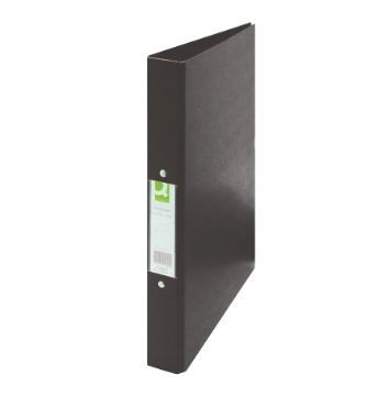 Q-Connect 25mm 2 Ring Binder Polypropylene A4 Black (Pack of 10) KF02005