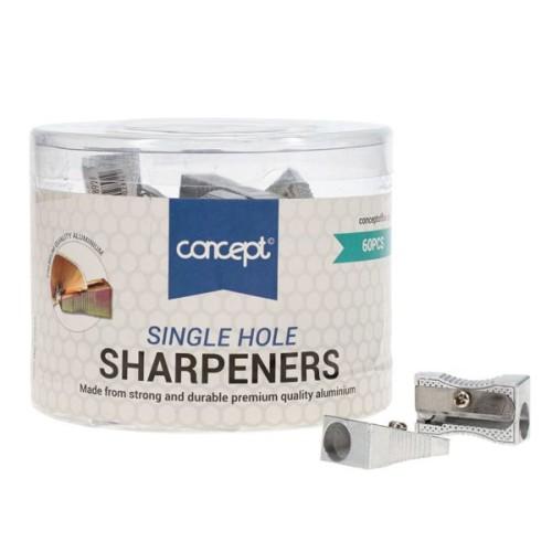 Single Hole Metal Pencil Sharpener (Tub of 60)