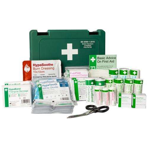 British Standard Medium Workplace First Aid Kit in Plastic Case