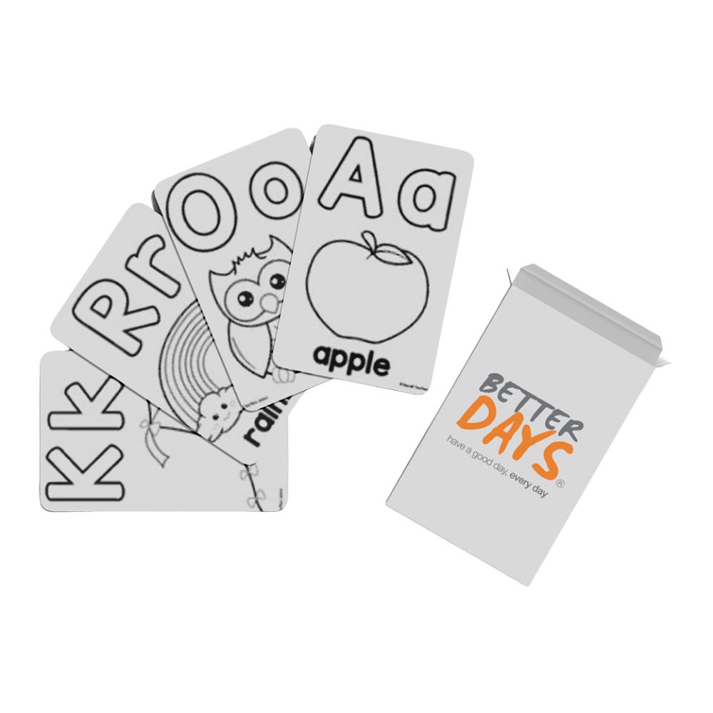 Colourable Flash Cards