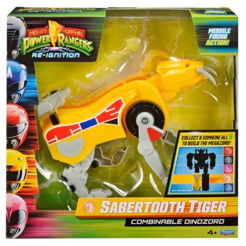 Mighty Morphin Power Rangers Sabertooth Tiger Combinable Dinozord -  - Fagan Toys