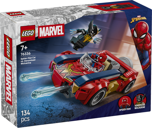 LEGO Marvel Spider-Man Car vs. Venomized Wolverine 76336