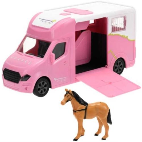 Kids Globe Die-Cast Horse Truck - Pink